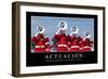 Actuación. Cita Inspiradora Y Póster Motivacional-null-Framed Photographic Print