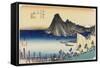 Actual View of Imagiri, Maisaka, C. 1833-Utagawa Hiroshige-Framed Stretched Canvas