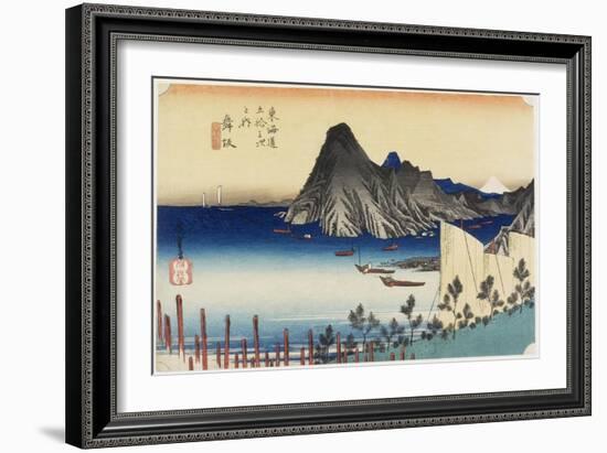Actual View of Imagiri, Maisaka, C. 1833-Utagawa Hiroshige-Framed Giclee Print