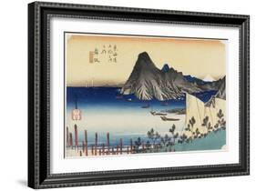 Actual View of Imagiri, Maisaka, C. 1833-Utagawa Hiroshige-Framed Giclee Print