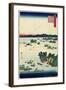 Actual View of Mastushima, Oshu Province, June 1859-null-Framed Giclee Print