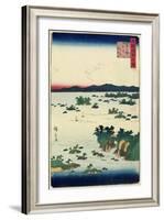 Actual View of Mastushima, Oshu Province, June 1859-null-Framed Giclee Print