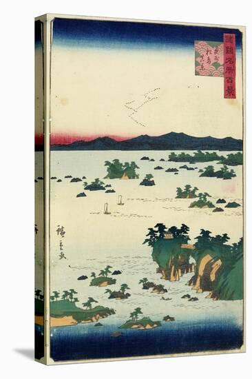 Actual View of Mastushima, Oshu Province, June 1859-null-Stretched Canvas