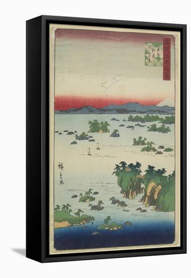 Actual View of Matsushima, Oshu Province, May 1859-null-Framed Stretched Canvas