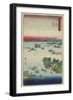 Actual View of Matsushima, Oshu Province, May 1859-null-Framed Giclee Print
