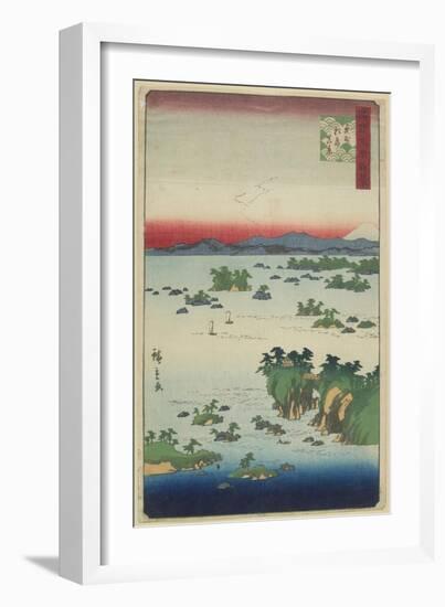 Actual View of Matsushima, Oshu Province, May 1859-null-Framed Giclee Print