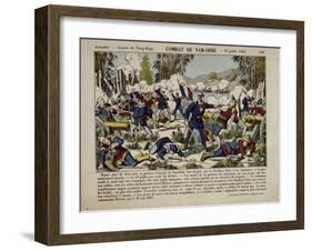 Actualité. Guerre du Tong-King. Combat de Nam-Dinh. 19 juillet 1883-null-Framed Giclee Print