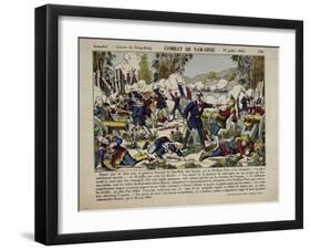 Actualité. Guerre du Tong-King. Combat de Nam-Dinh. 19 juillet 1883-null-Framed Giclee Print