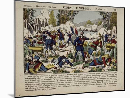 Actualité. Guerre du Tong-King. Combat de Nam-Dinh. 19 juillet 1883-null-Mounted Giclee Print