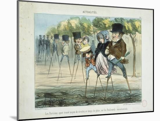 Actualites-Honore Daumier-Mounted Giclee Print