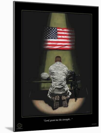 ACU Lord Grant Me the Strength-Marc Wolfe-Mounted Giclee Print