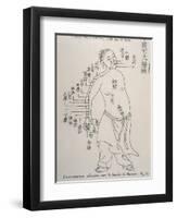 Acupuncture the Meridian of the Large Intestine-null-Framed Art Print