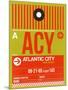ACY Atlantic City Luggage Tag I-NaxArt-Mounted Art Print