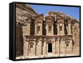 Ad-Dayr (The Monastery), Petra, Unesco World Heritage Site, Jordan, Middle East-Neale Clarke-Framed Stretched Canvas