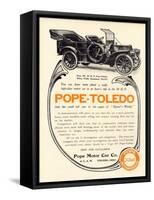 Ad for a Pope-Toledo Automobile, c.1907-null-Framed Stretched Canvas