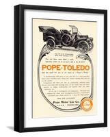 Ad for a Pope-Toledo Automobile, c.1907-null-Framed Giclee Print