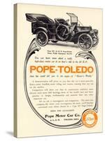 Ad for a Pope-Toledo Automobile, c.1907-null-Stretched Canvas