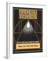 Ad for Allgemaine Electricitaet Gesellshaft-null-Framed Art Print