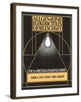 Ad for Allgemaine Electricitaet Gesellshaft-null-Framed Art Print