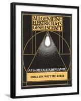 Ad for Allgemaine Electricitaet Gesellshaft-null-Framed Art Print