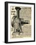 Ad for an Early Film Projector-null-Framed Giclee Print