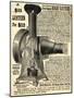 Ad for an Early Film Projector-null-Mounted Giclee Print