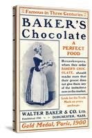 Ad for Baker's Chocolate, c.1900-null-Stretched Canvas