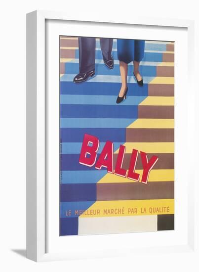 Ad for Bally Shoes, Staircase-null-Framed Art Print