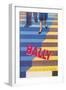 Ad for Bally Shoes, Staircase-null-Framed Art Print