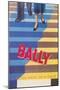 Ad for Bally Shoes, Staircase-null-Mounted Art Print