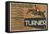 Ad for Berlin Horse Show-null-Framed Stretched Canvas