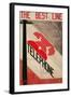 Ad for Best Line Telephone-null-Framed Art Print