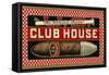 Ad for Club House Cigar-null-Framed Stretched Canvas