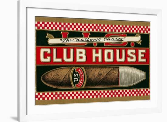 Ad for Club House Cigar-null-Framed Art Print