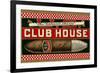 Ad for Club House Cigar-null-Framed Art Print