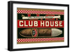 Ad for Club House Cigar-null-Framed Art Print