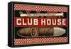 Ad for Club House Cigar-null-Framed Stretched Canvas