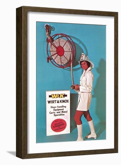 Ad for Fire Hose-null-Framed Art Print