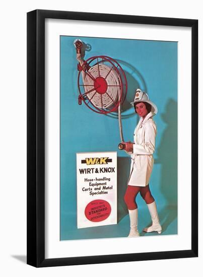 Ad for Fire Hose-null-Framed Art Print