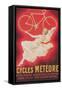 Ad for French Bicycles, Meteore-null-Framed Stretched Canvas