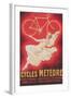 Ad for French Bicycles, Meteore-null-Framed Art Print