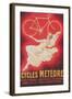 Ad for French Bicycles, Meteore-null-Framed Art Print