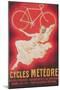 Ad for French Bicycles, Meteore-null-Mounted Art Print