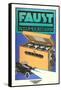 Ad for German Faust Battery-null-Framed Stretched Canvas