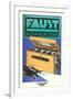 Ad for German Faust Battery-null-Framed Art Print