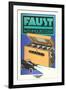 Ad for German Faust Battery-null-Framed Art Print