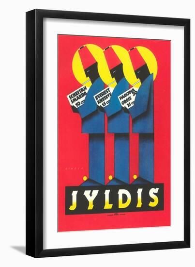 Ad for German Jyldis Cigarettes-null-Framed Art Print