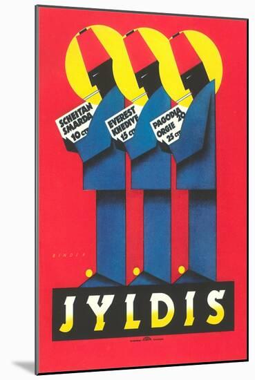 Ad for German Jyldis Cigarettes-null-Mounted Art Print