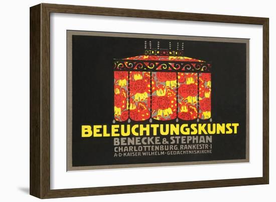 Ad for German Lamp-null-Framed Art Print