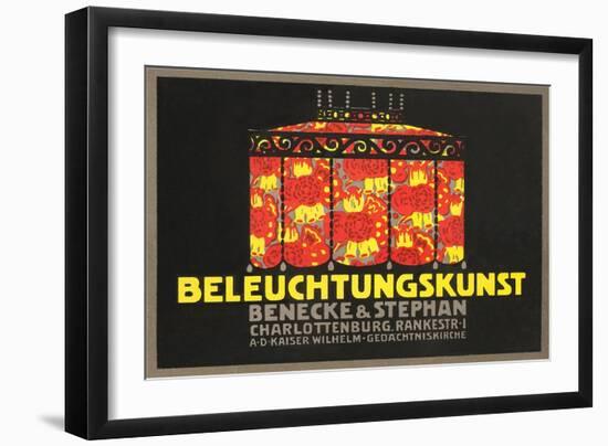 Ad for German Lamp-null-Framed Art Print